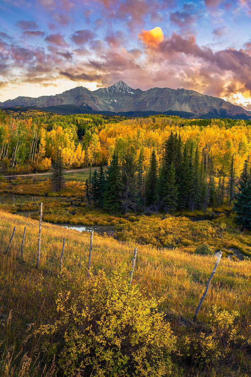Autumn Landscape Print of Wilson Peak - Colorado Telluride Fine Art Photography by Daniel Forster