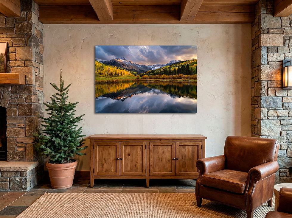 Thumbnail: hotel lobby photo of Colorado Photography - Mountain Pictures - Landscape Print of San Juan Mountains photo of Mount Sneffels