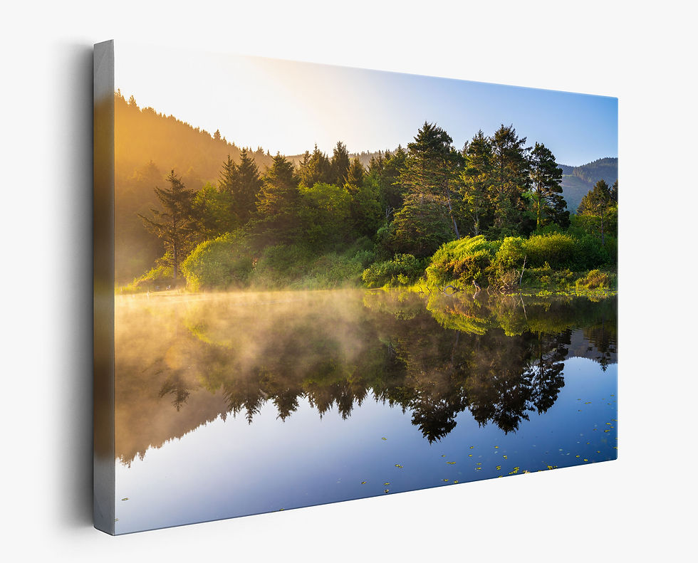 Thumbnail: canvas print of Oregon Landscape Photograph - Rockaway Lake Photo - Fine Art Print Photography by Daniel Forster