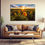 Thumbnail: Living room mockup of Sunflower Field Sunset Fine Art Photography Print by Daniel Forster