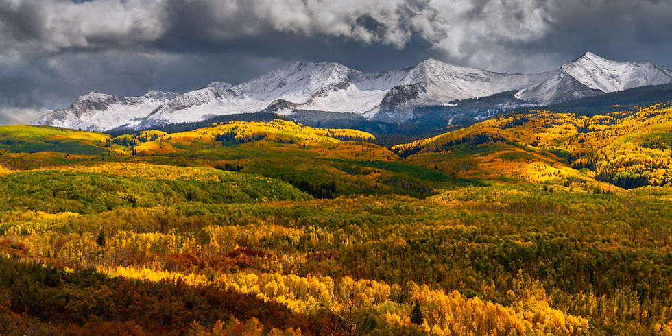 Kebler Pass in Colorado Fine Art Print - Autumn Landscape Photography by Daniel Forster
