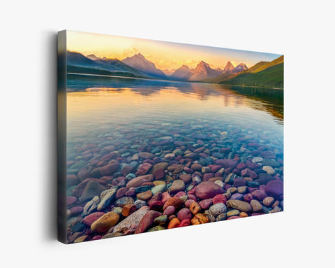 Canvas Landscape Print of Glacier National Park - Lake McDonald - Landscape Print