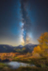 Twin Lakes Nightscape Photo - Colorado Rocky Mountains Landscape Print by Daniel Forster