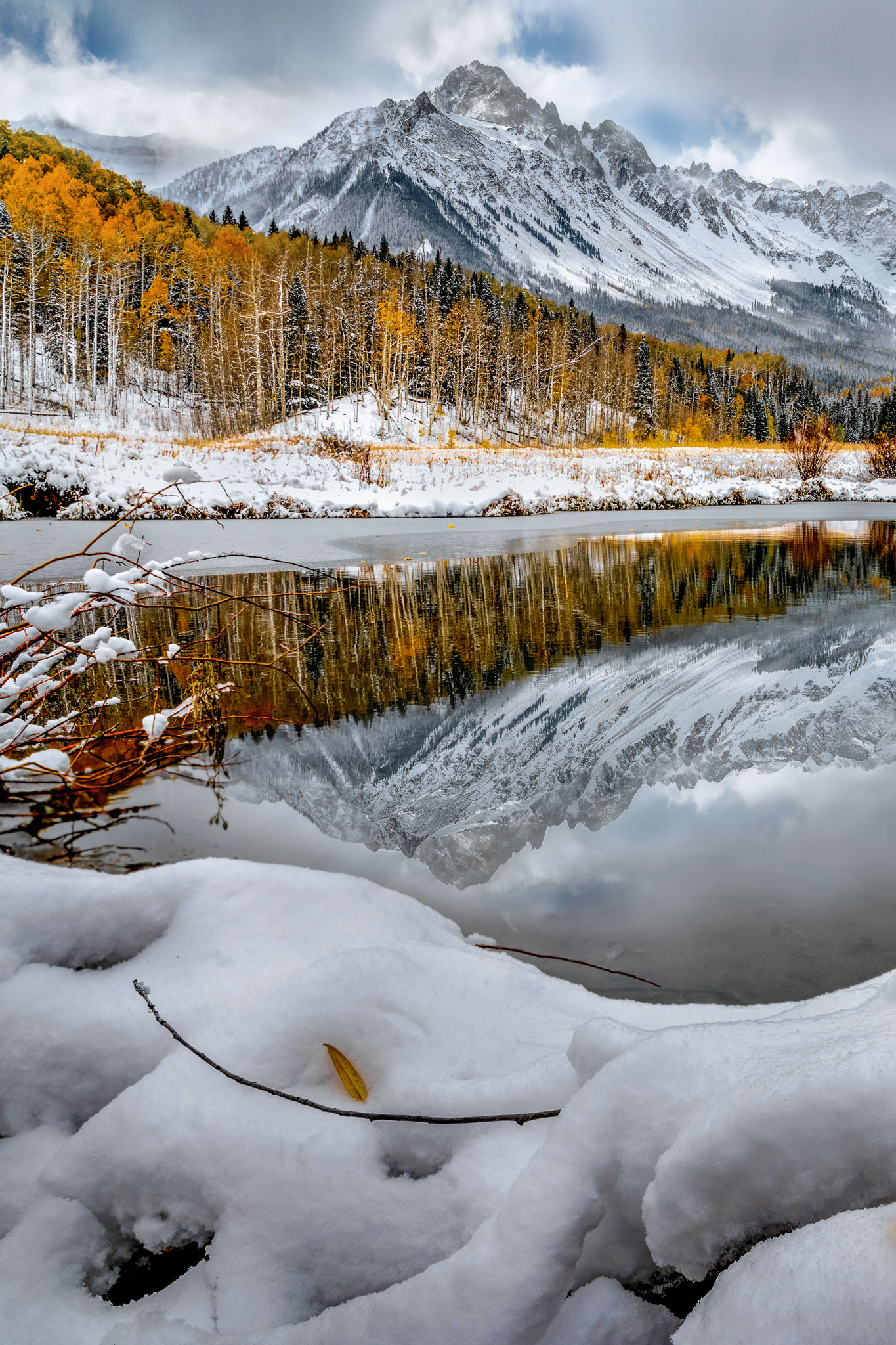 San Juan Mountains Photo - Mount Sneffels Autumn Photography Print by Daniel Forster