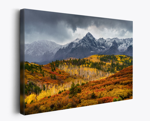 Colorado Fall Colors Landscape Print - San Juan Mountains Autumn