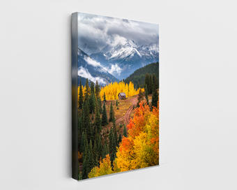 canvas landscape wall art - San Juan Mountains Cabin - Colorado Landscape Photography prints