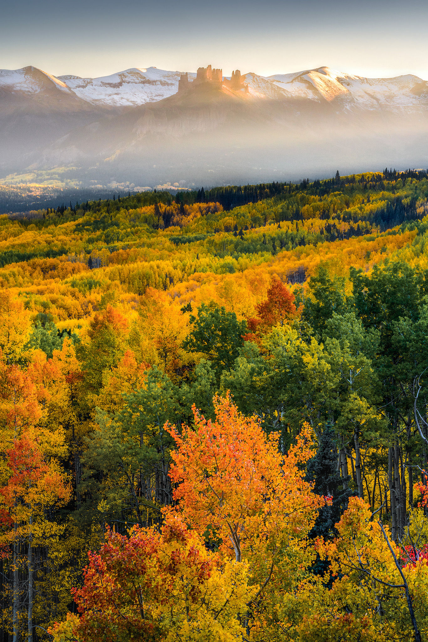 Autumn Picture of The Castles - Photo of Ohio Creek Pass in Colorado by Daniel Forster