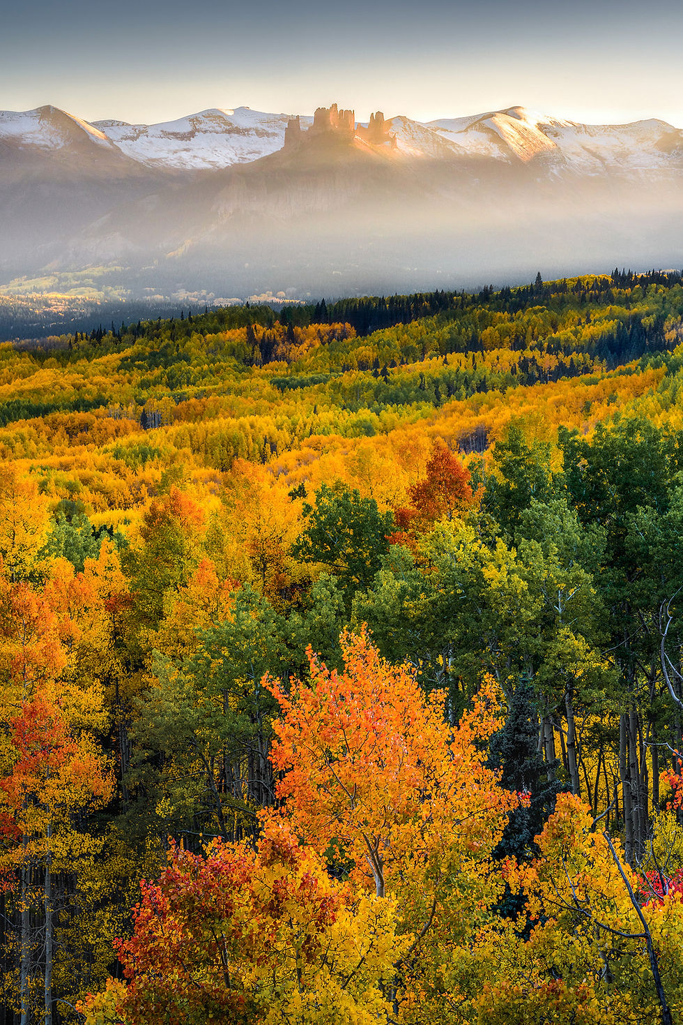Autumn Picture of The Castles - Photo of Ohio Creek Pass in Colorado by Daniel Forster