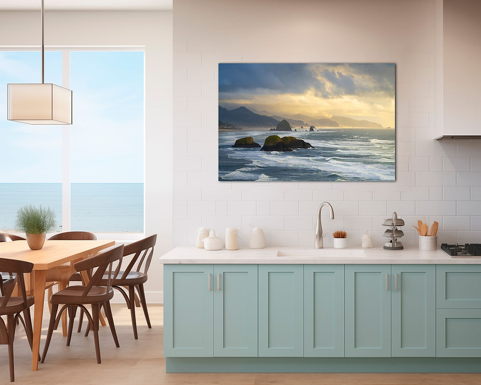 Thumbnail: photo in kitchen of Oregon Seascape Photography Print- Ecola State Park Fine Art Print by Daniel Forster