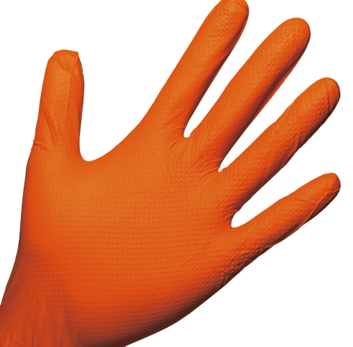 Orange Nitrile Gloves Glove Connect