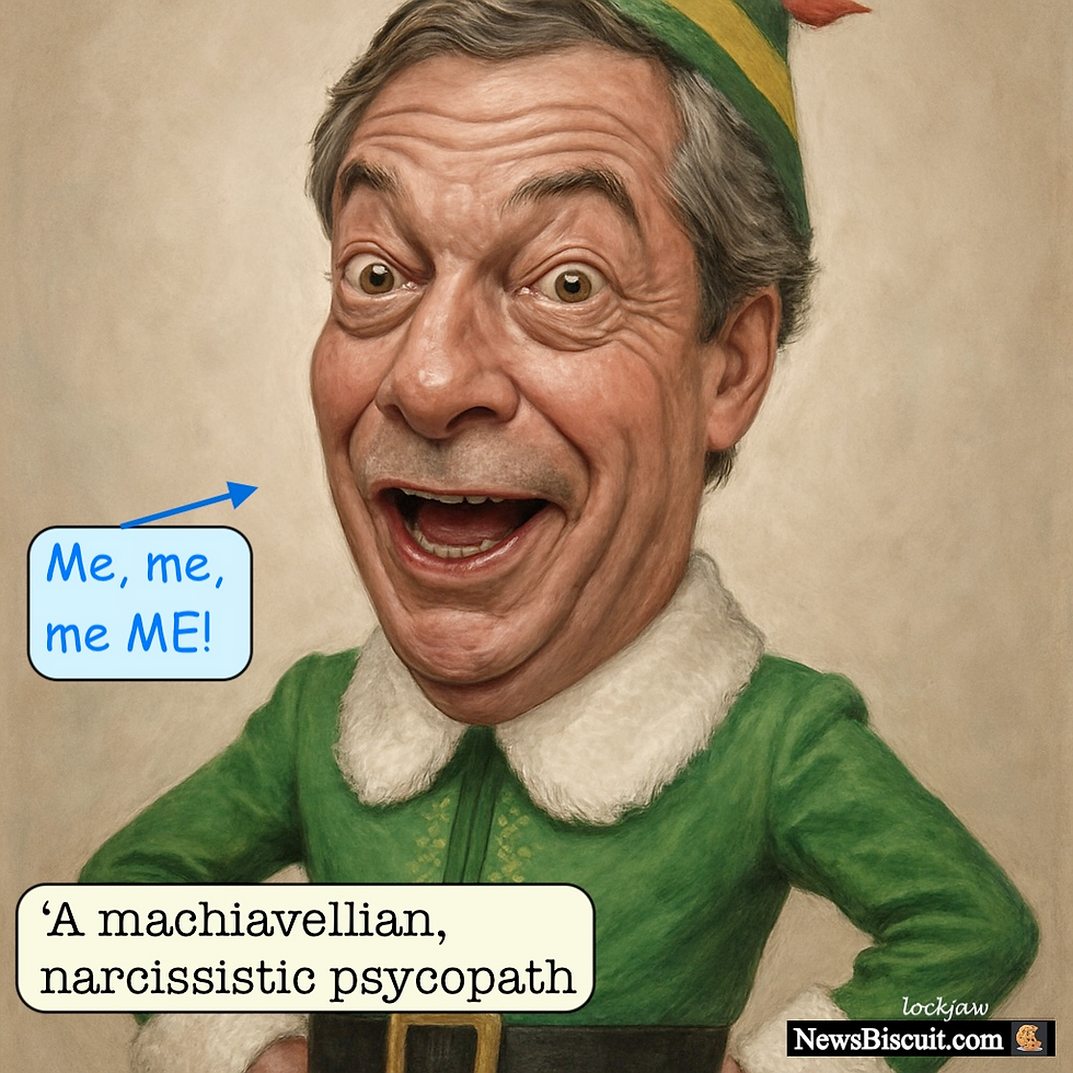 Christmas movies: Nigel Farage in 'Self'