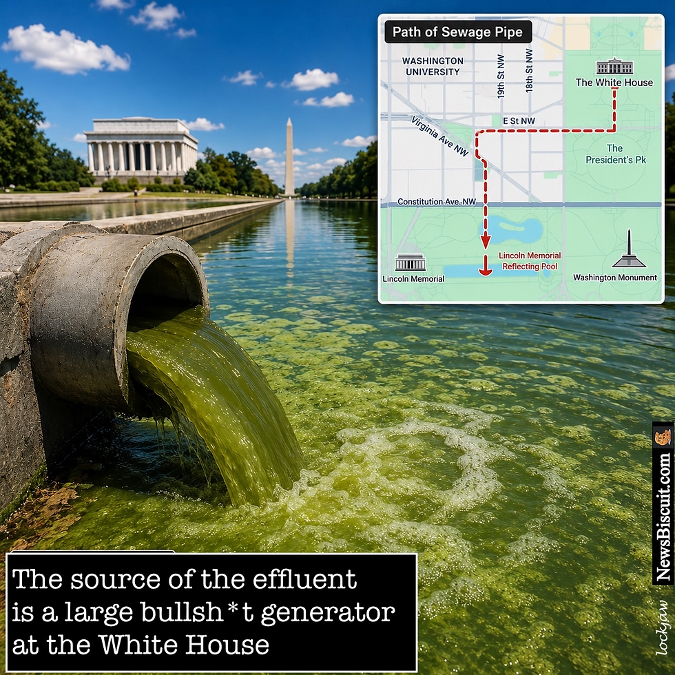 Possibel cause of algal bloom at the Reflecting Pool 