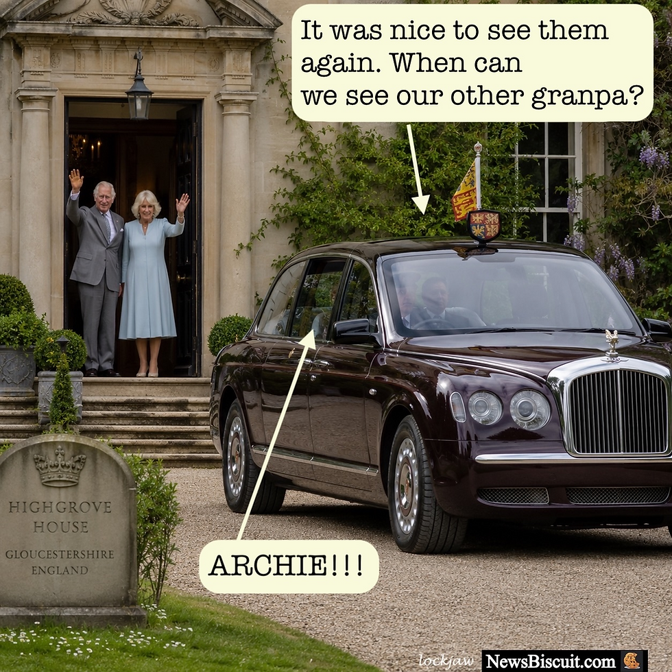 A private meeting with the grandkids 