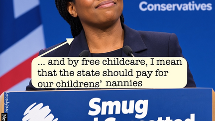 Part of Bad Enoch's keynote speech at Tory conference