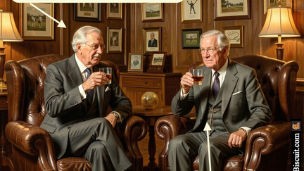 Members of the ECB have a quiet chat 