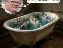 Keir responds to Trump's 'toy ships' insult 