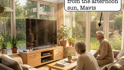 British summer: time to move the TV into the conservatory 
