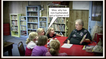 The trouble with teaching bright kids, is they ask questions 