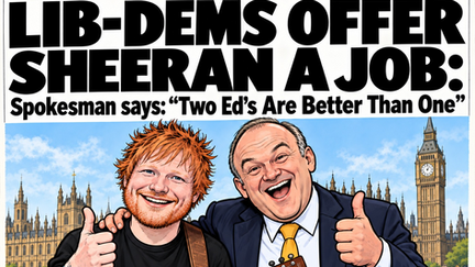 Lib Dems Offer Ed Sheeran A Job 