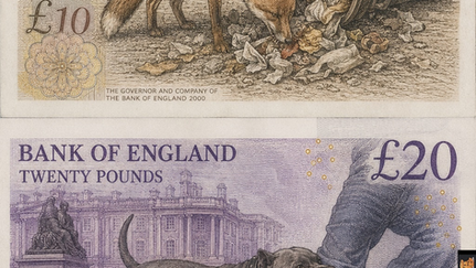 Rejected designs for British bank notes