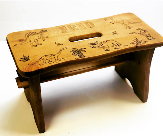 Thumbnail: Personalised Dinosaur Stool