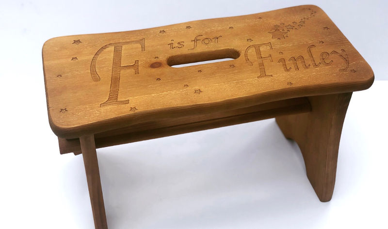 Thumbnail: Personalised Stool - Star design