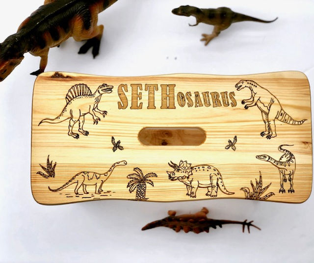 Thumbnail: Personalised Dinosaur Stool