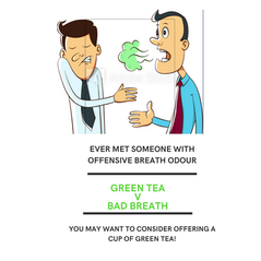 person with mouth odour