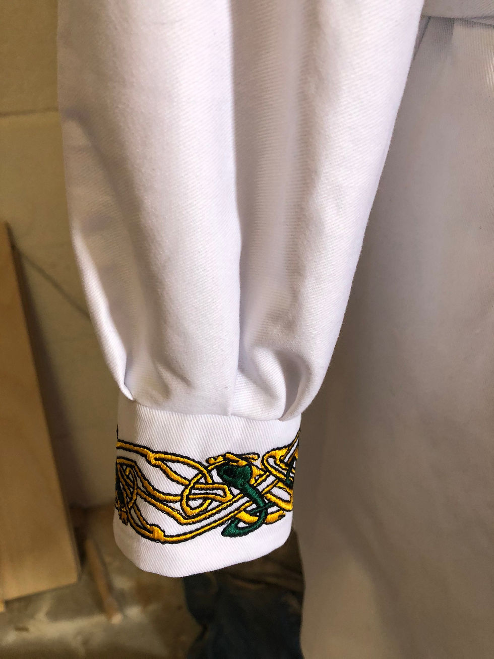 Thumbnail: Viking dress with detailed embroidery