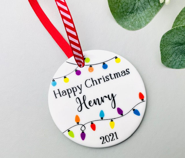 Thumbnail: Personalised Christmas Fairy lights decoration