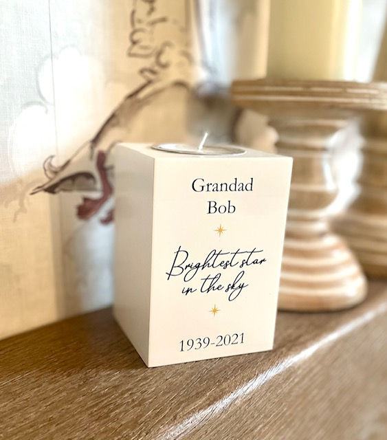 Thumbnail: Memorial Tea Light Holder Personalised
