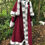 Thumbnail: Santa robe in wool type fabric with wolf fur edging