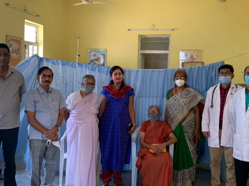 Residents of the Home for the aged got vaccinated for COVID - 19