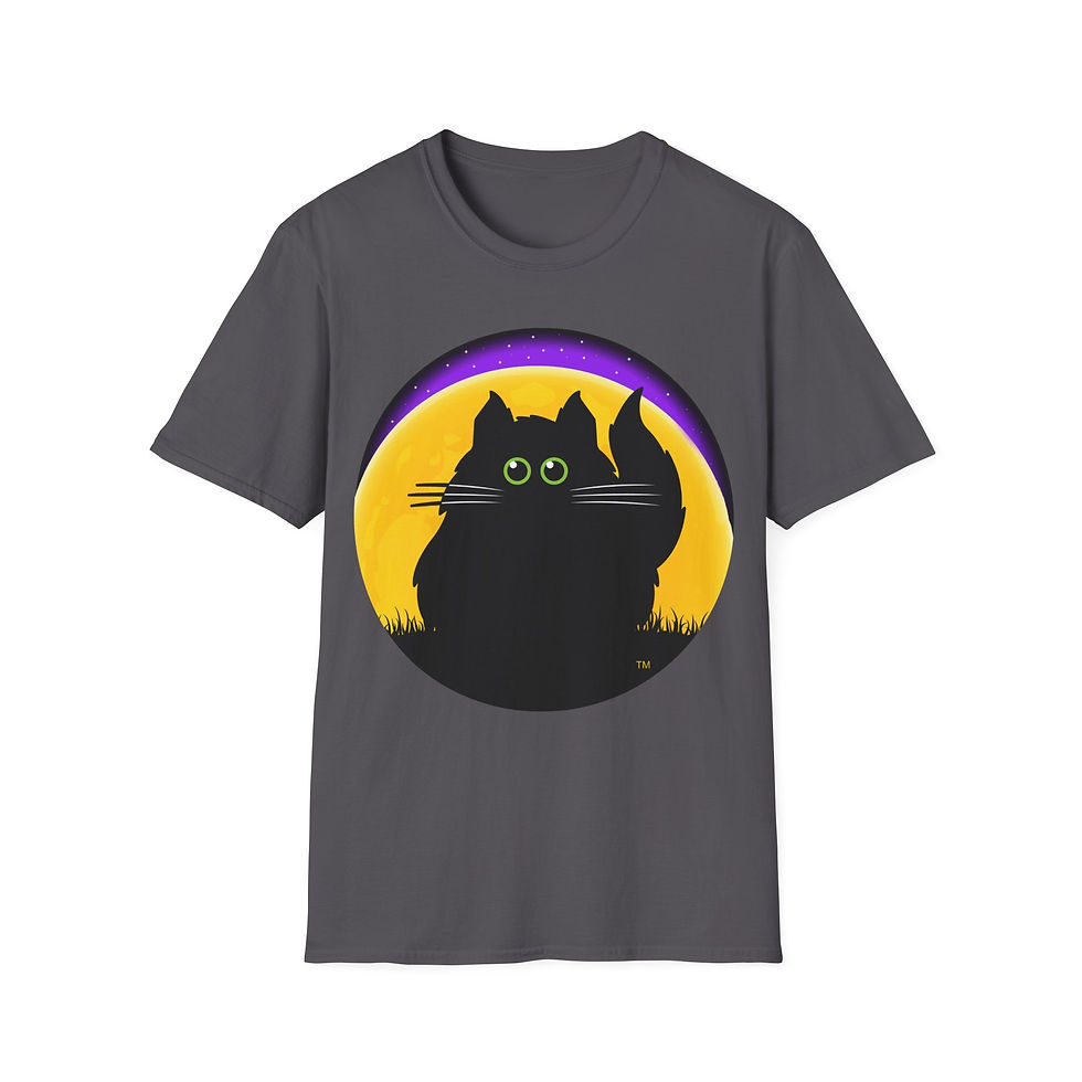 Thumbnail: Big Moo's Halloween Sillhouette Unisex T-Shirt