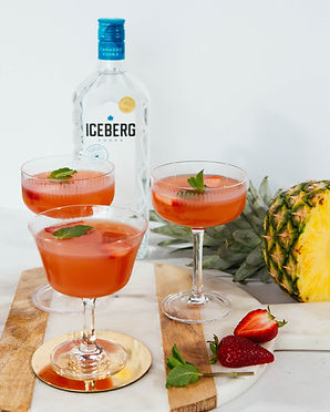 Pineapple Strawberry Martini