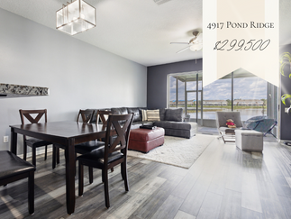 open concept kitchen with gorgeous view of the lake