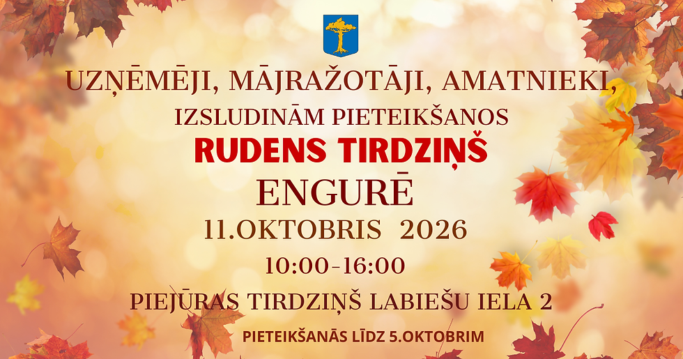 PIETEIKŠANĀS RUDENS TIRDZIŅAM.