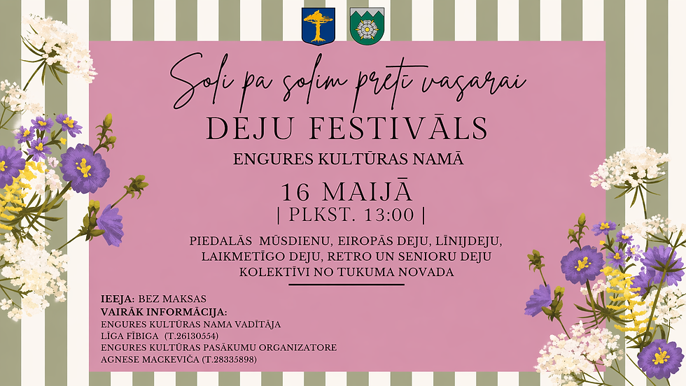 Deju festivāls "Soli pa solim pretī vasarai"