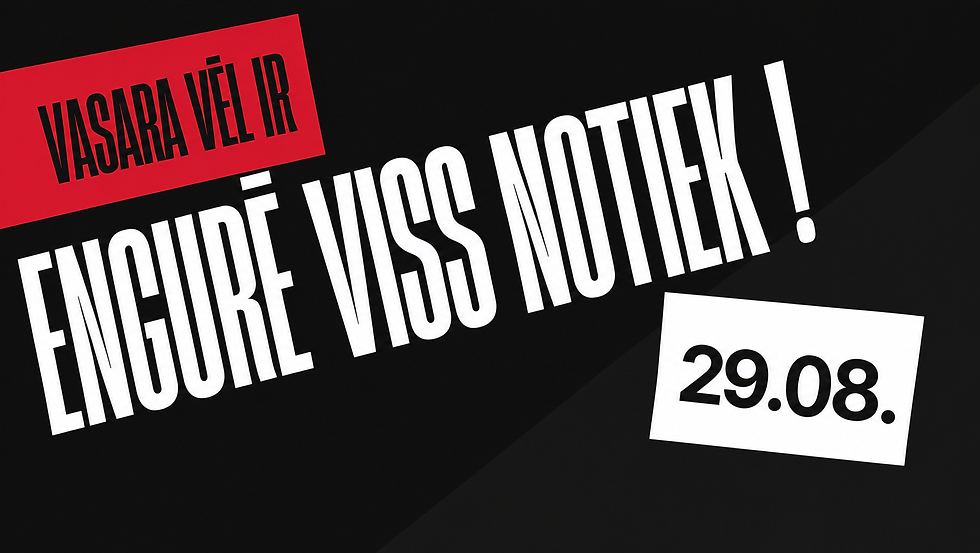 VASARA VĒL IR!