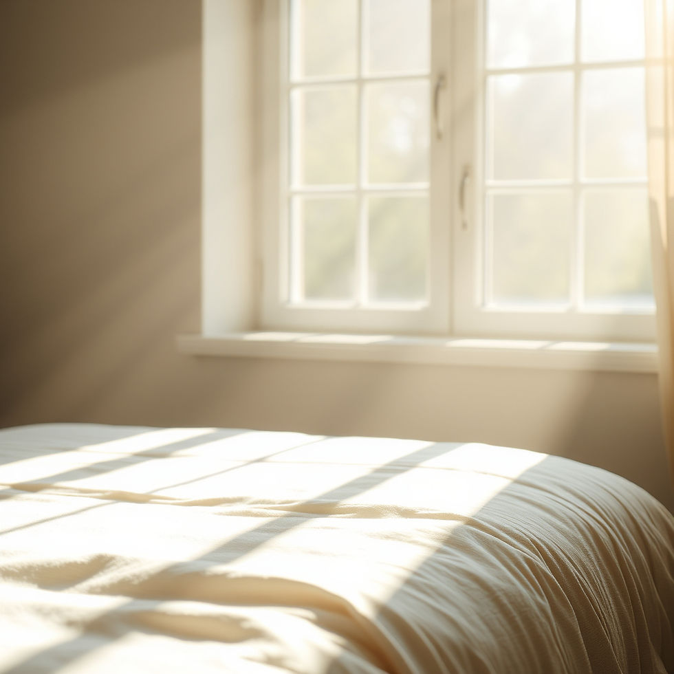 Soft light shining through a window