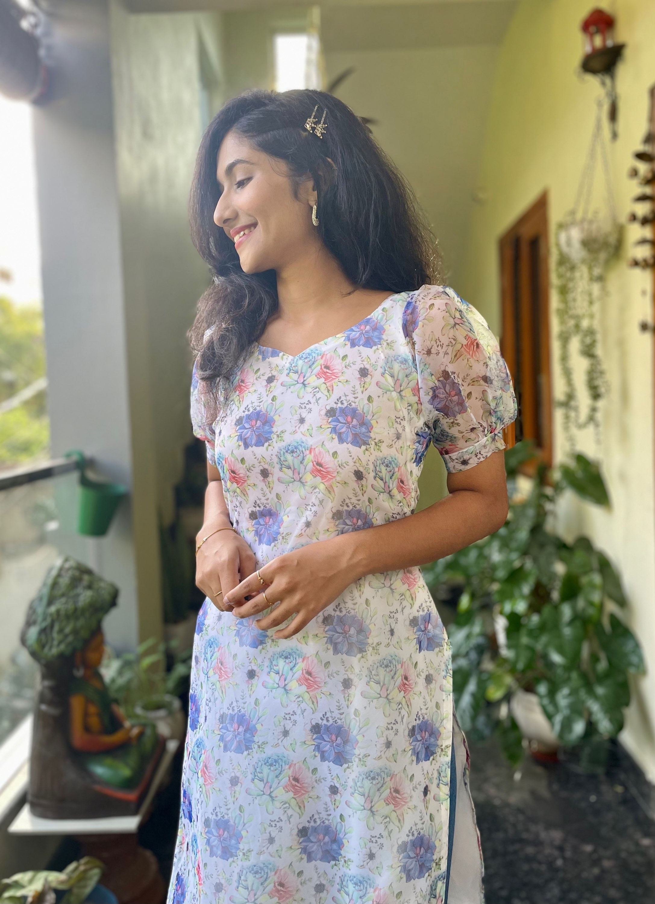 Isabel Organza kurthi