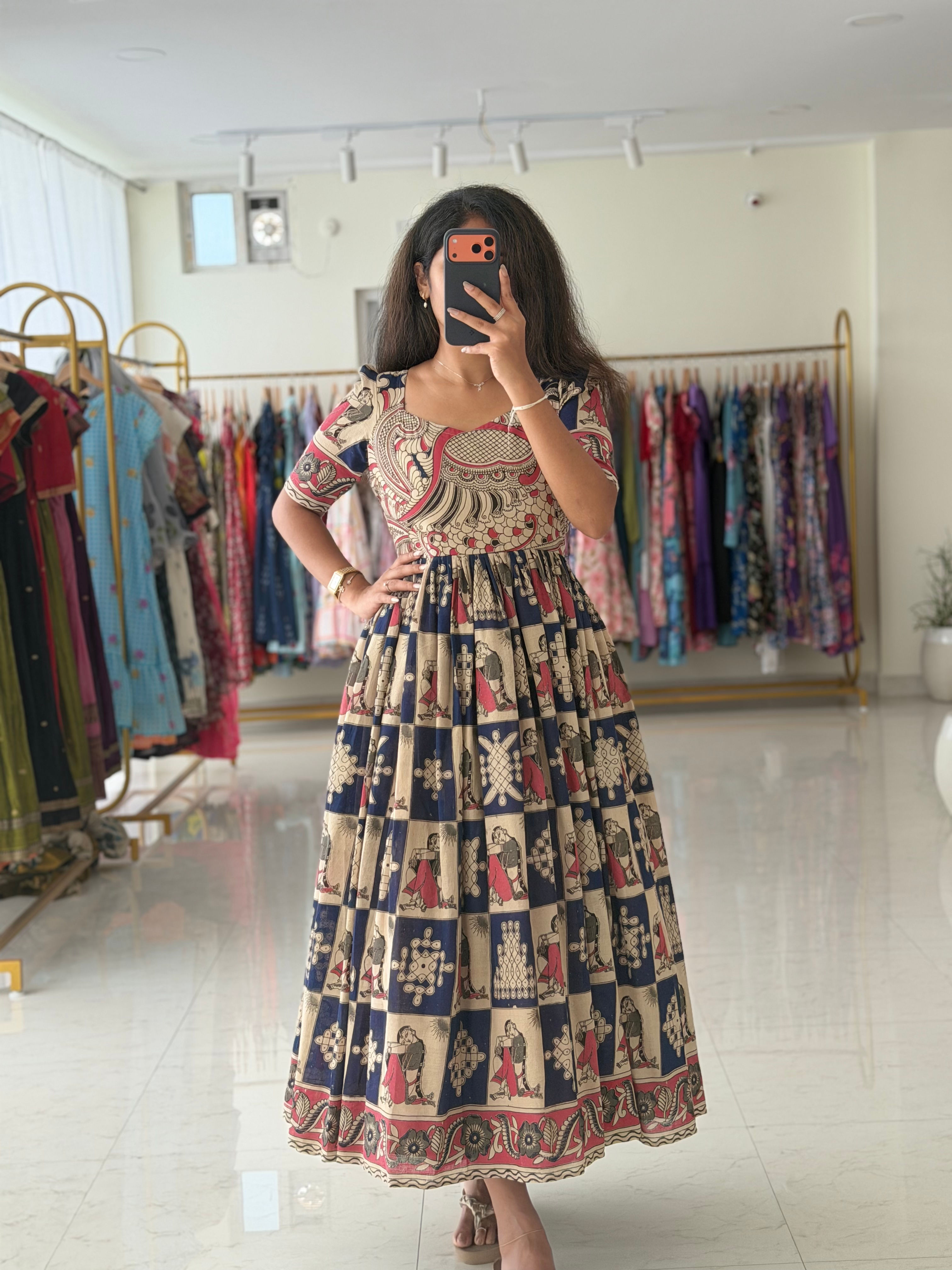 Kalamkari purple