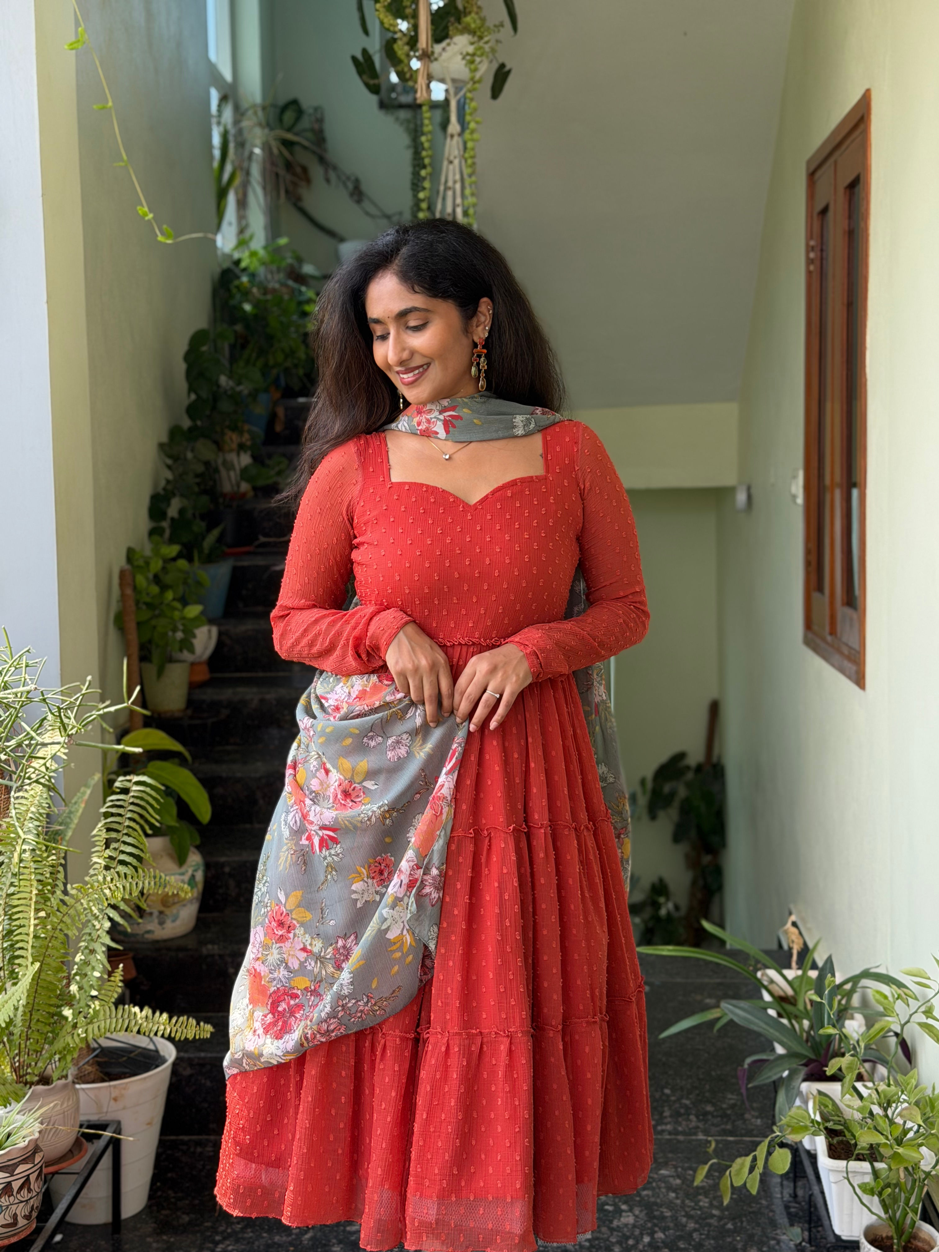Sloka Anarkali Suit Set