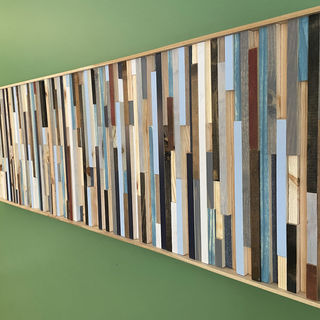 Wood Stripes Wall Art - Colorful 