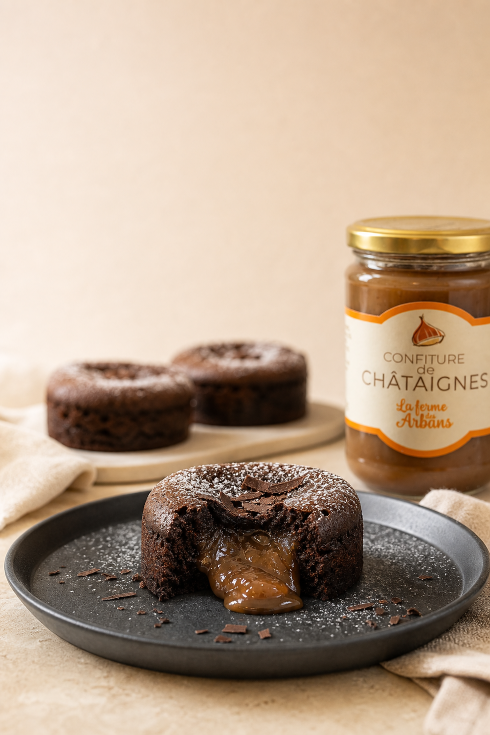 Moelleux chocolat, cœur coulant châtaigne ⭐