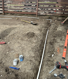 Underground sprinkler system installation for residential landscaping projects