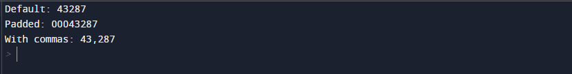 Python Format String - Numeric formatting option