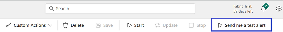 Testing Data Activator Trigger in Microsoft Fabric