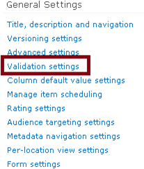 Validation Settings for SharePoint list using PowerShell
