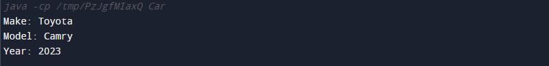 constructor in Java